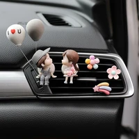 lovely car perfume air conditioning outlet pendant car lovely cartoon light aroma creative couple decoration