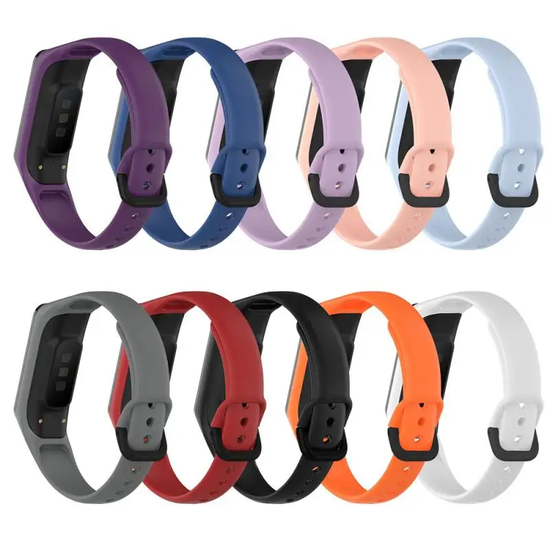 

1 Pc Soft Silicone Sport Band Straps For Samsung Galaxy Fit 2 SM-R220 Bracelet Replacement Watchband 10 Optional Colors