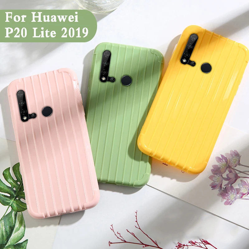 Роскошный багажный чехол для huawei P20 lite 2019 модный милый костюма багажника из ТПУ