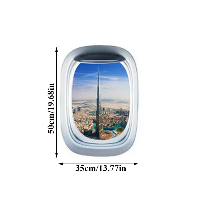

PVC Self-adhesive Paper Three-dimensional Decorations Wall Stickers Space Galaxy Planets Fake Window Wall Sticker Stickers