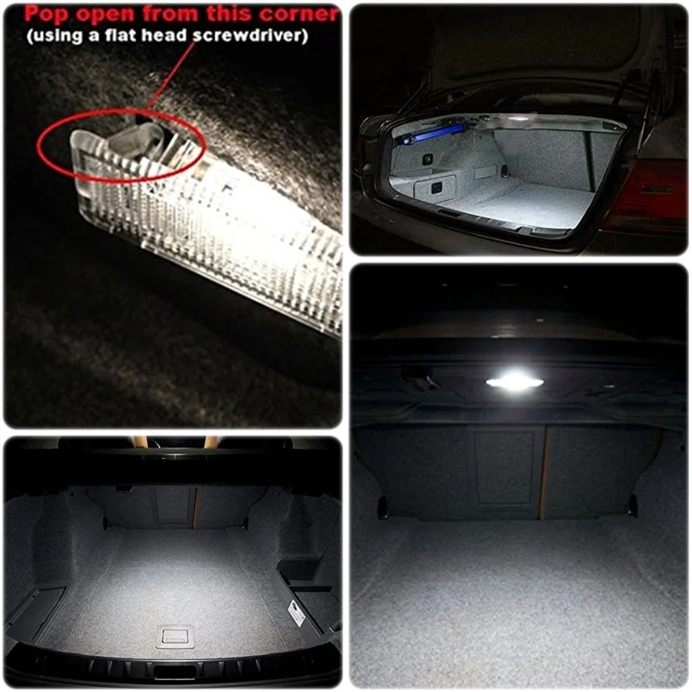 

1Pcs Led Footwell Luggage Compartment Trunk Interior Light Glove Box Lamp For BMW 1 3 5 6 7Series E39 E46 E60 E90 F01 F02 F03