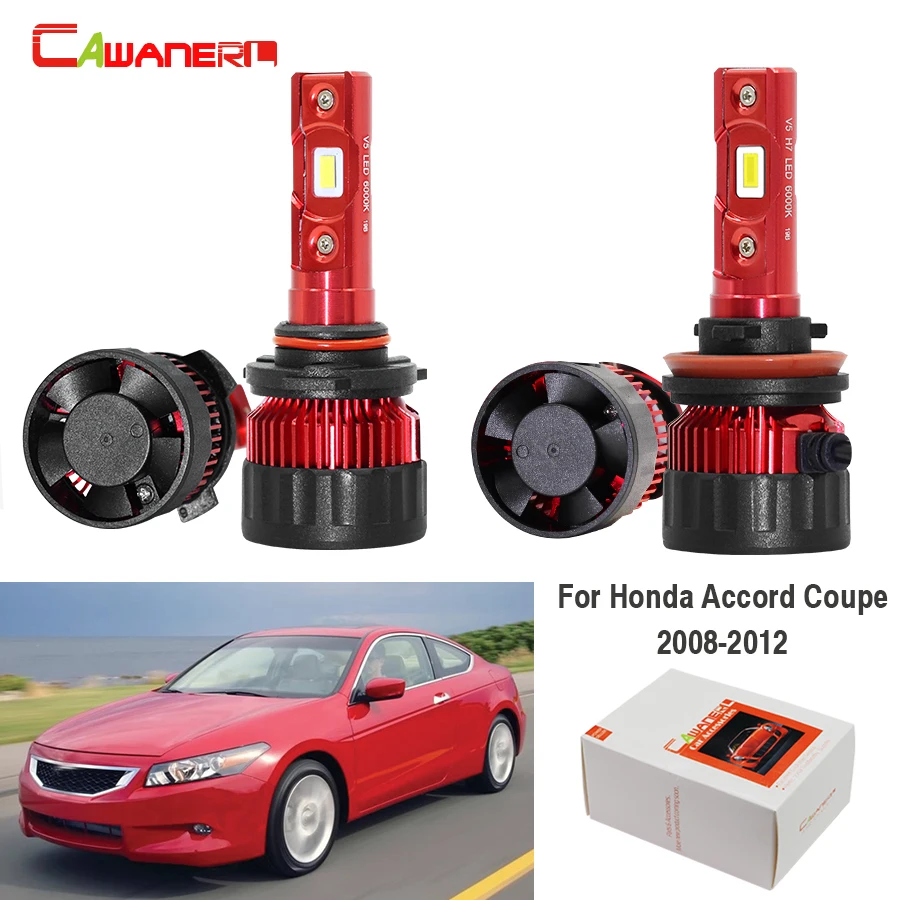 Cawanerl 4 шт. автомобильная светодиодная лампа для фары высокий луч ближнего света