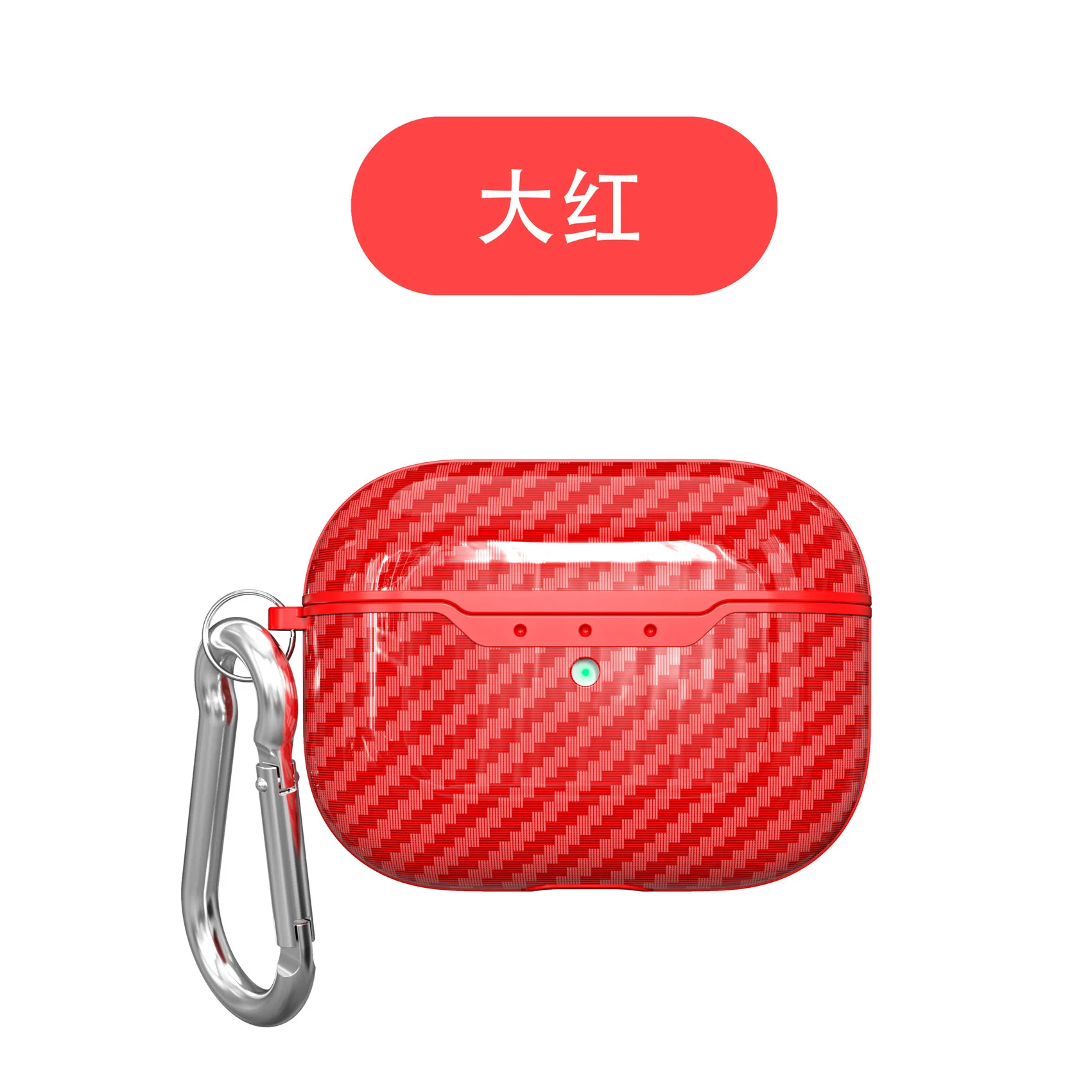 Red Pro VETOMEET Изысканная Текстура Bluetooth беспроводной Чехол для наушников для Airpods3 углеродное волокно узор чехол для наушников Airpods Pro 2 1 - Цвет: Red Pro