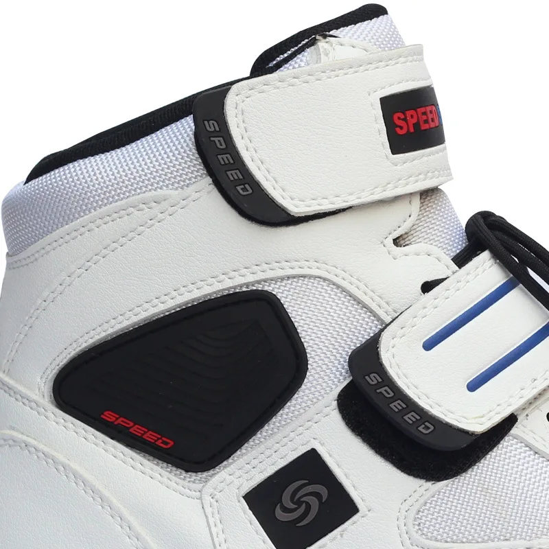 Мотоциклетные ботинки Pro из микрофибры кожаные Нескользящие для езды на