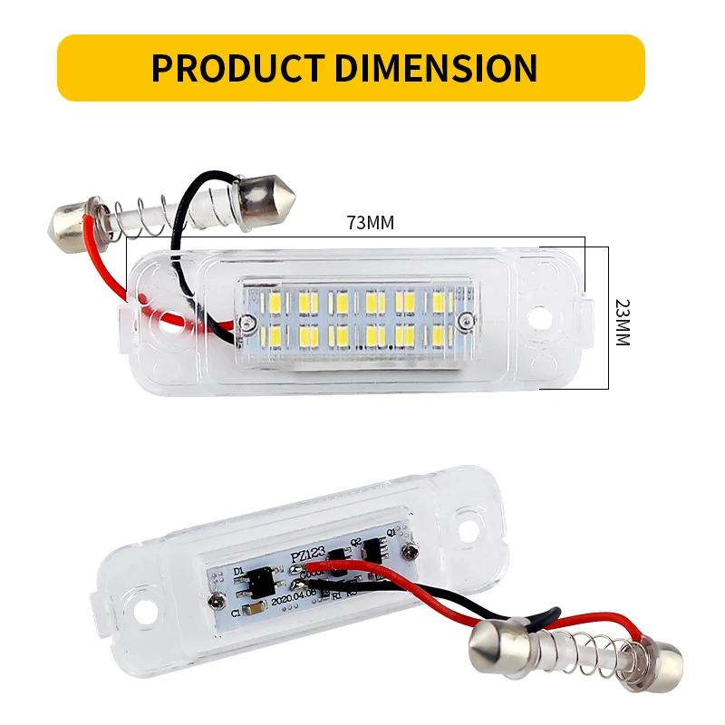 Автомобильный светодиодный номерной знак без ошибок 2 шт. для Mercedes Benz W163 W164 X164 W251
