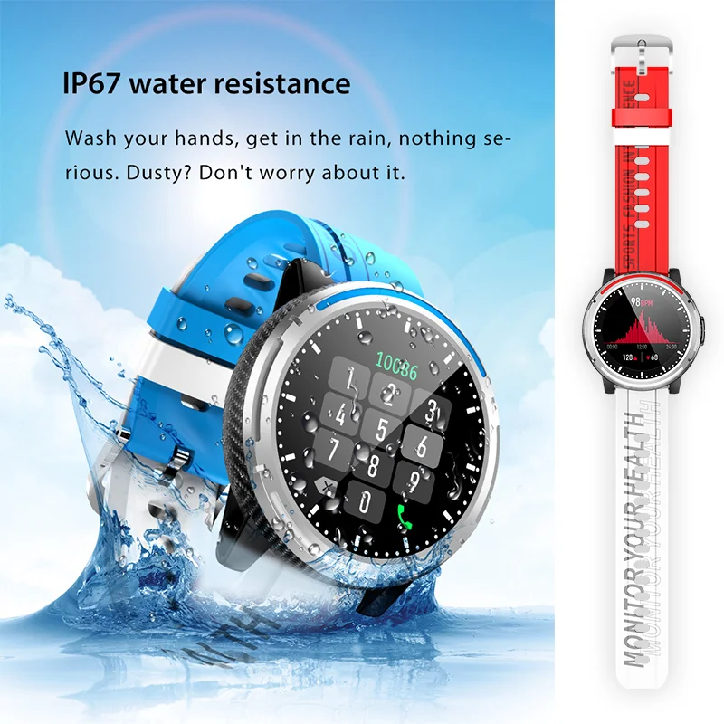 

Smart Watches S26 for Couple Sports Watch Bluetooth Call Music Blood Pressure Measurement Fitness Watch for IOS Android