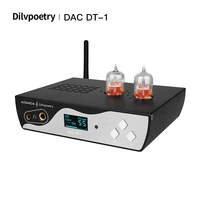 dilvpoetry dac dt 1 xmos ess9038q2m dac usb bluetooth optical coaxial input 6n3 tube headphone amplifier 6 35 balance rca output