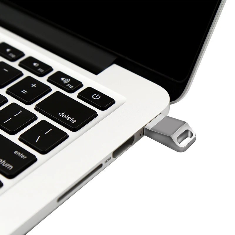 USB флеш накопитель из нержавеющей стали на 128 ГБ 16 32 64 usb флешка с брелоком|USB