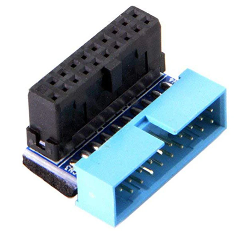 USB 3 0 20 контактный штекер к гнезду удлинитель Угловой 90 градусов для материнской