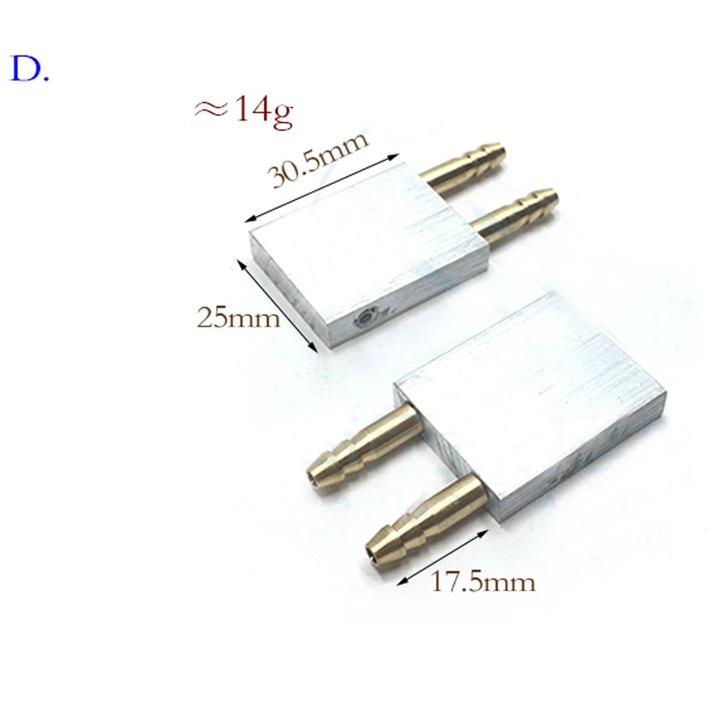 2 шт 304050 мм алюминиевый блок с во
