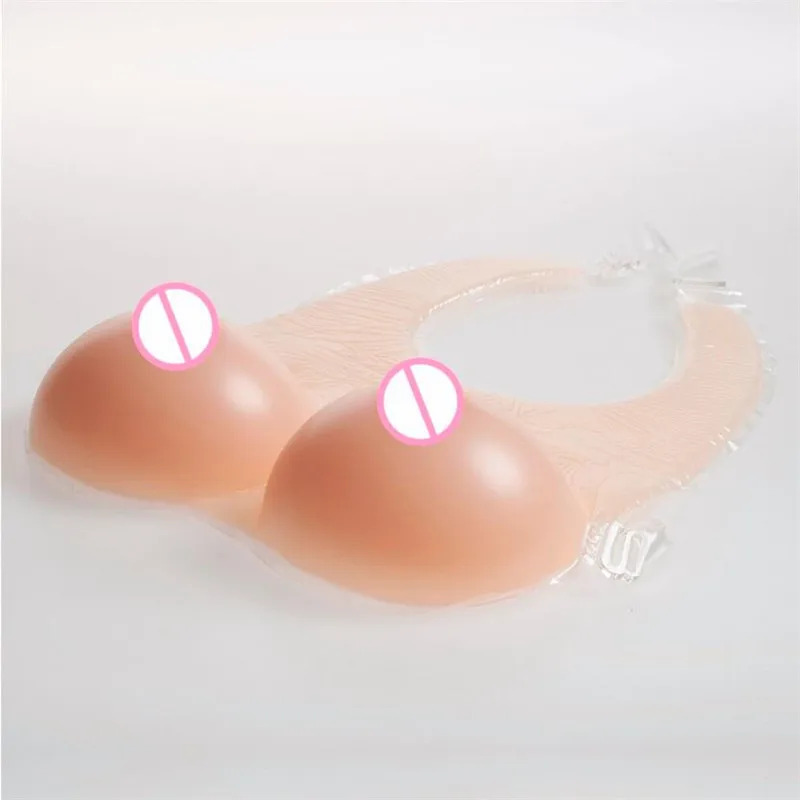 

Fashion 1800g Realistic Silicone Breast Forms With Shoulder Straps For Transvestite Drag Queen Crossdresser Shemale Cosplay Gift