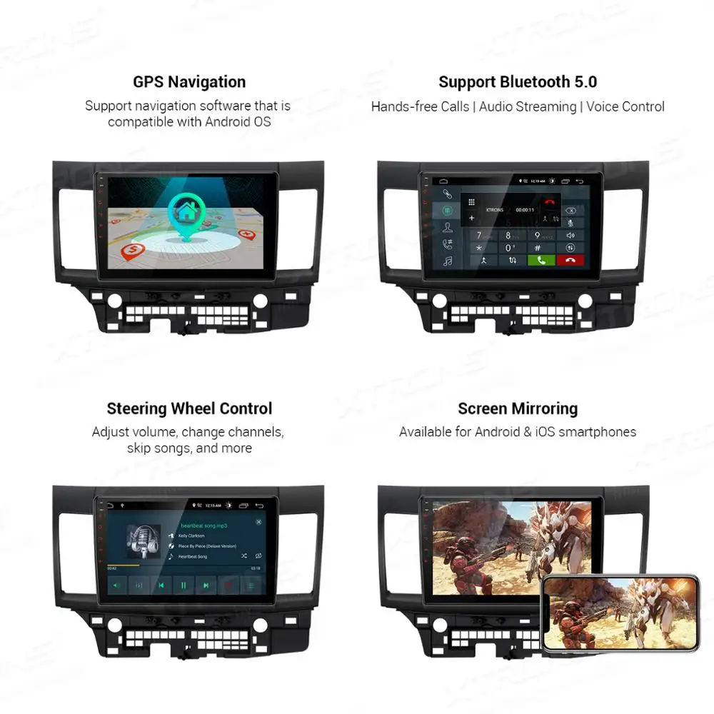 XTRONS 10 1 &quotIPS Android Q DSP автомобильный стерео плеер GPS DVR радио для Mitsubishi Lancer 2007 2008 2009 2010