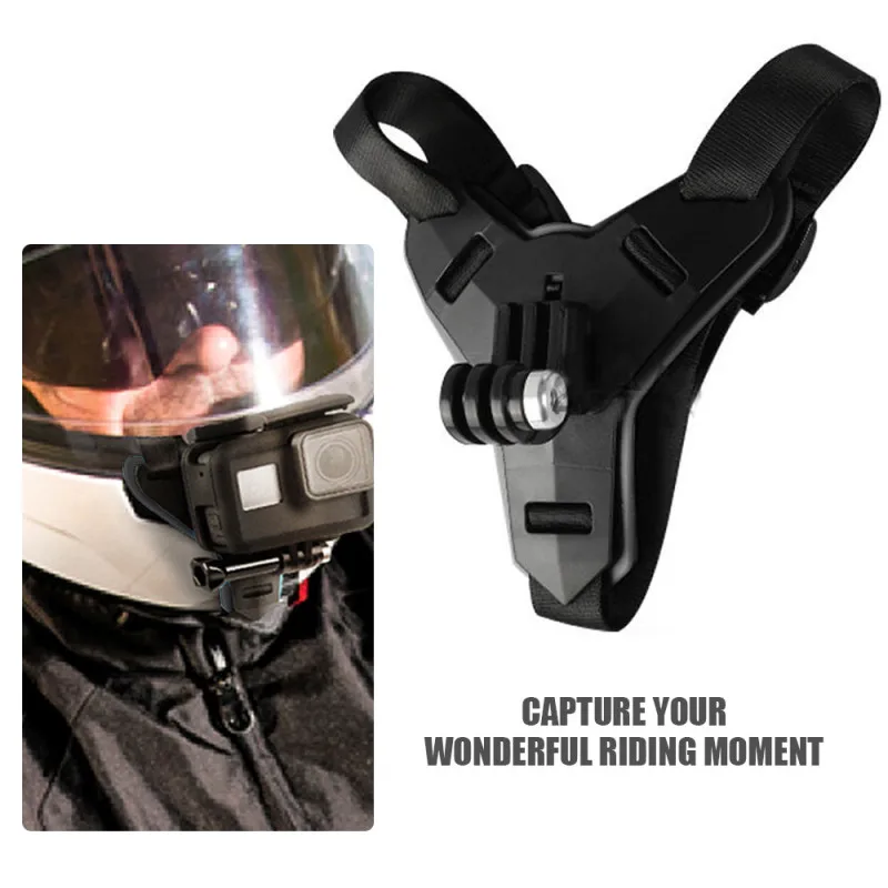 

Helmet Holder Motorcycle Helmet Chin Stand Mount HolderAction Sports Camera Holder Accessory Suitable for Gopro