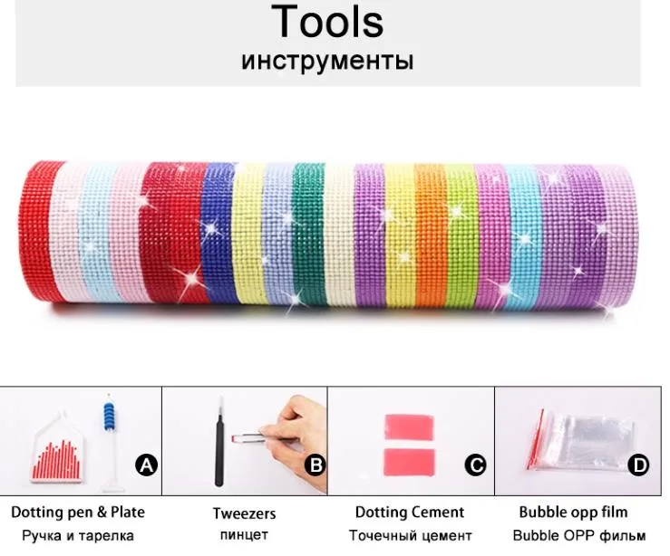 DIY Алмазная вышивка пейзажа дерево Вышивка крестом алмазная живопись Цветочная