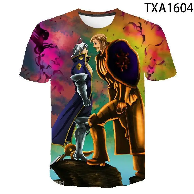 

Comic Escanor Lion 'S Sin Of Pride Men Women Kids 3d T Shirt Summer Short Sleeve Boy Girl Children Cartoon Anime Tops Cool Tee