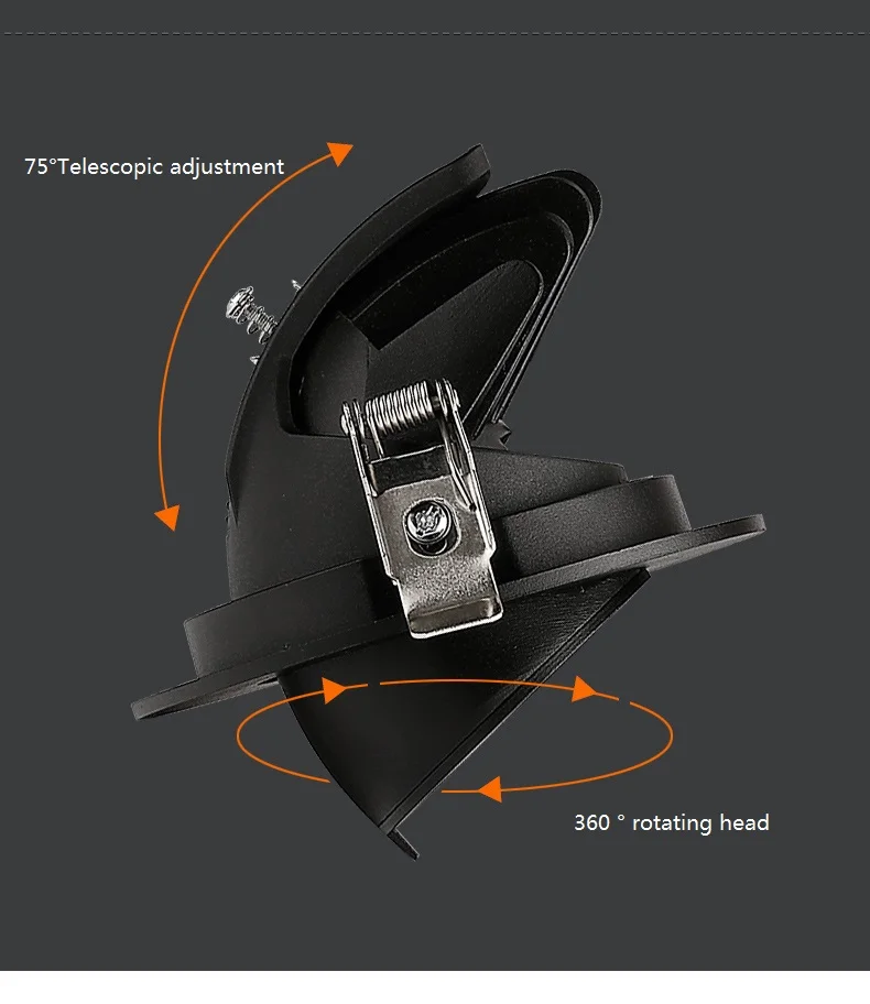 Слон багажник Светодиодный точечный светильник встроенный потолочный на базе cob