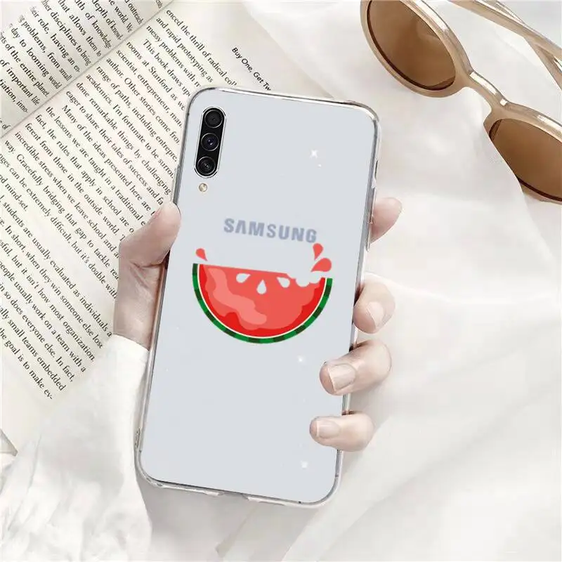 

Summer fruit watermelon Phone Case Transparent for Samsung A71 S9 10 20 HUAWEI p30 40 honor 10i 8x xiaomi note 8 Pro 10t 11