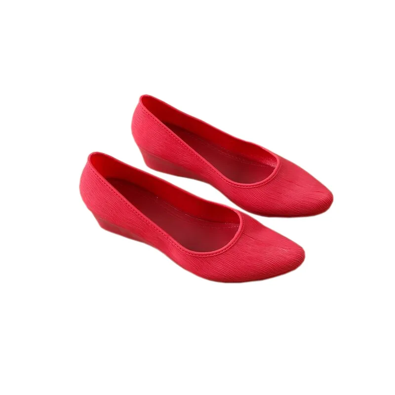 

Women Wedges Shoes Pumps Wedge Female Slip-On Single Shoes Women Spring Autumn Boat Shoe Ladies Platform Pumps Leisure Office