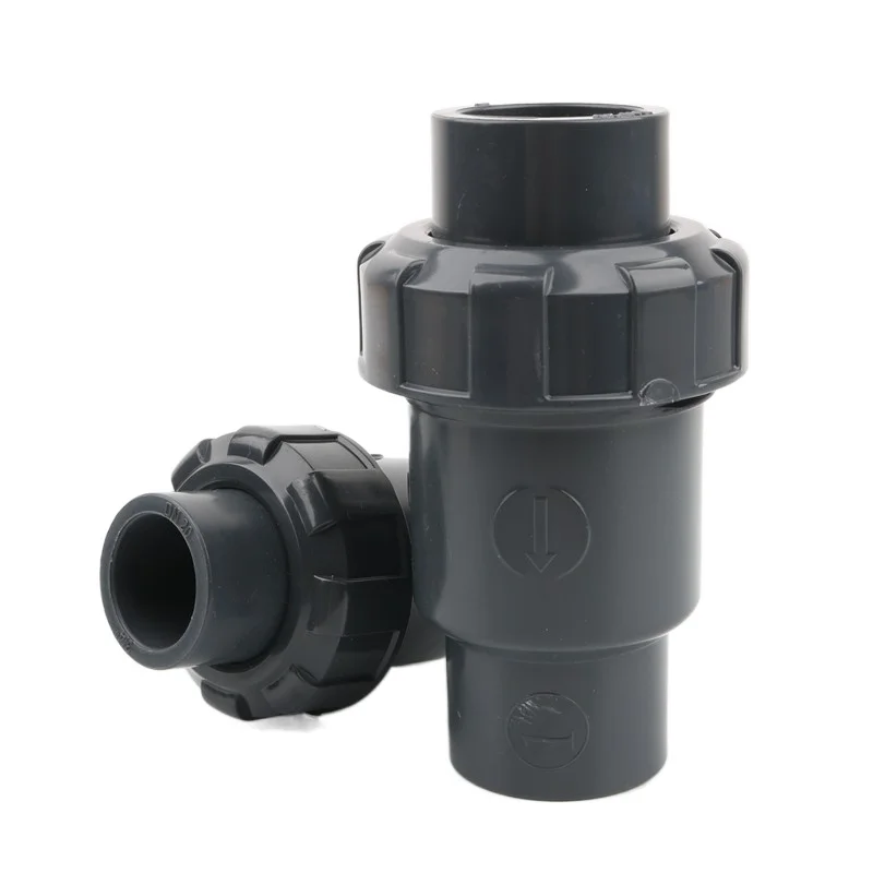 1pc 20 25 32 40 50mm PVC Check Valve One Way No-Return Aquarium Fish Tank Adapter Garden Irrigation Water Pipe Joints | Обустройство