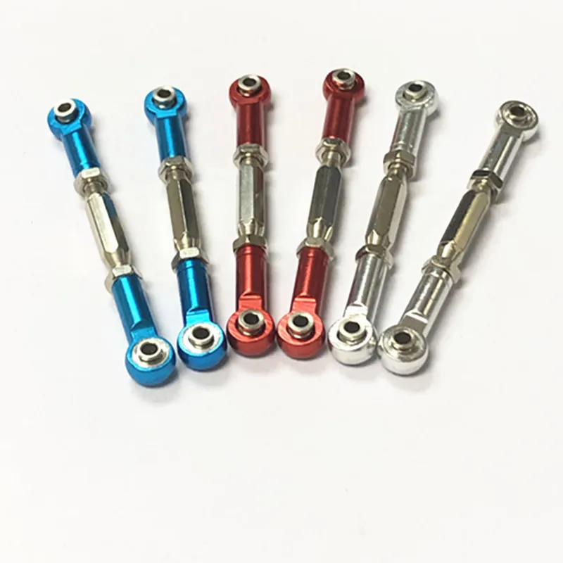For TRAXXAS Slash 4X4 Aluminum Steering Turnbuckle Toe Link Camber Linkage 69mm Assembled Rod Ends Hollow Balls Left Right 3644 | Игрушки и