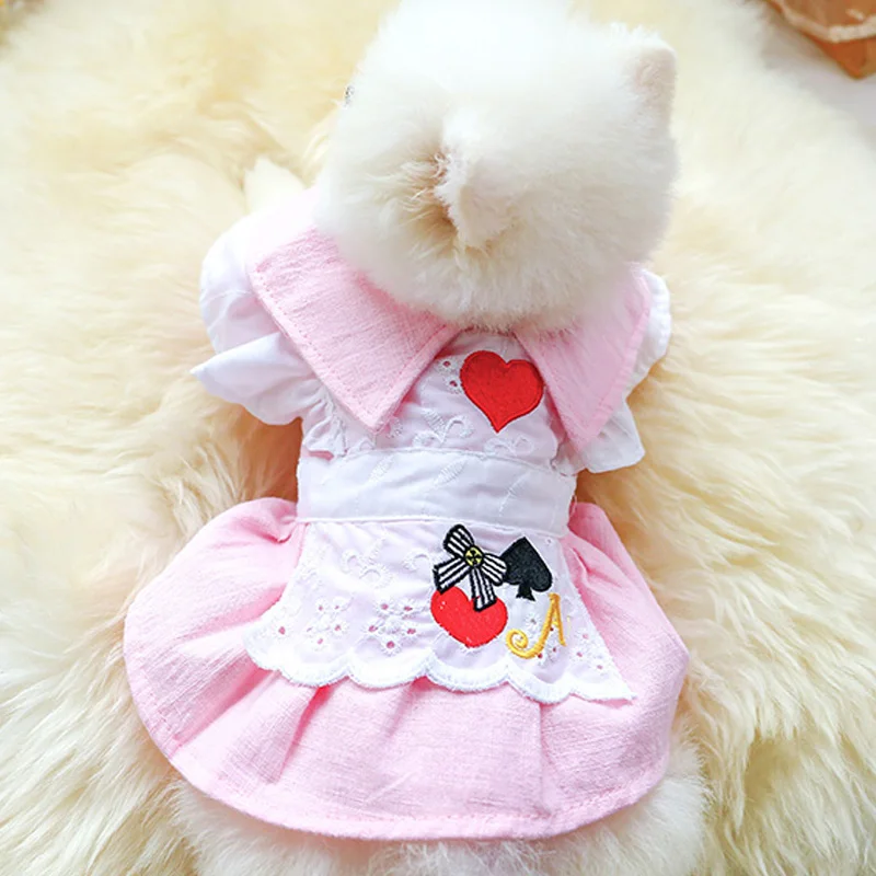 PETCIRCLE/Одежда для собак и щенков Платье принцессы Алиса Милое весенне-летнее