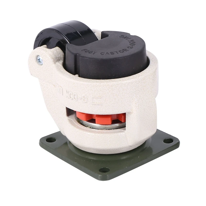 

NEW-2 Pcs Retractable Horizontal Machine Casters High Quality-Heavy Duty Machine Retractable Casters