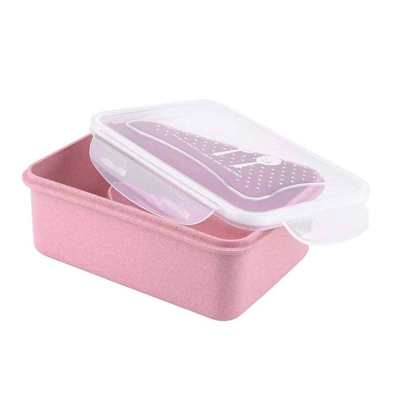 Ланч бокс прочный герметичный на ходу еды и упаковка для закуски ящик хранения