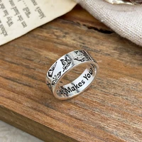 rings for women girls charm jewelry vintage engraving butterfly finger ring