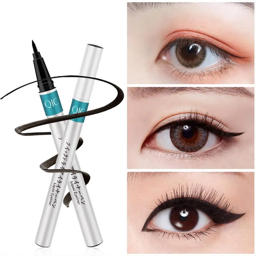 Жидкая подводка для глаз ручка черная быстросохнущая Водонепроницаемая