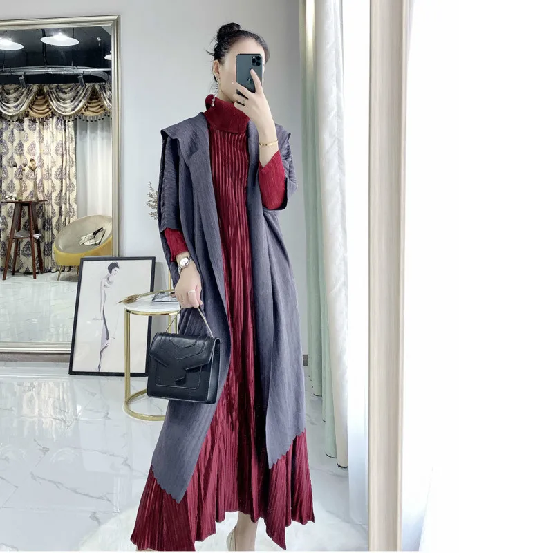 Женский Тренч средней длины LANMREM однотонный винтажный свободный тонкий с