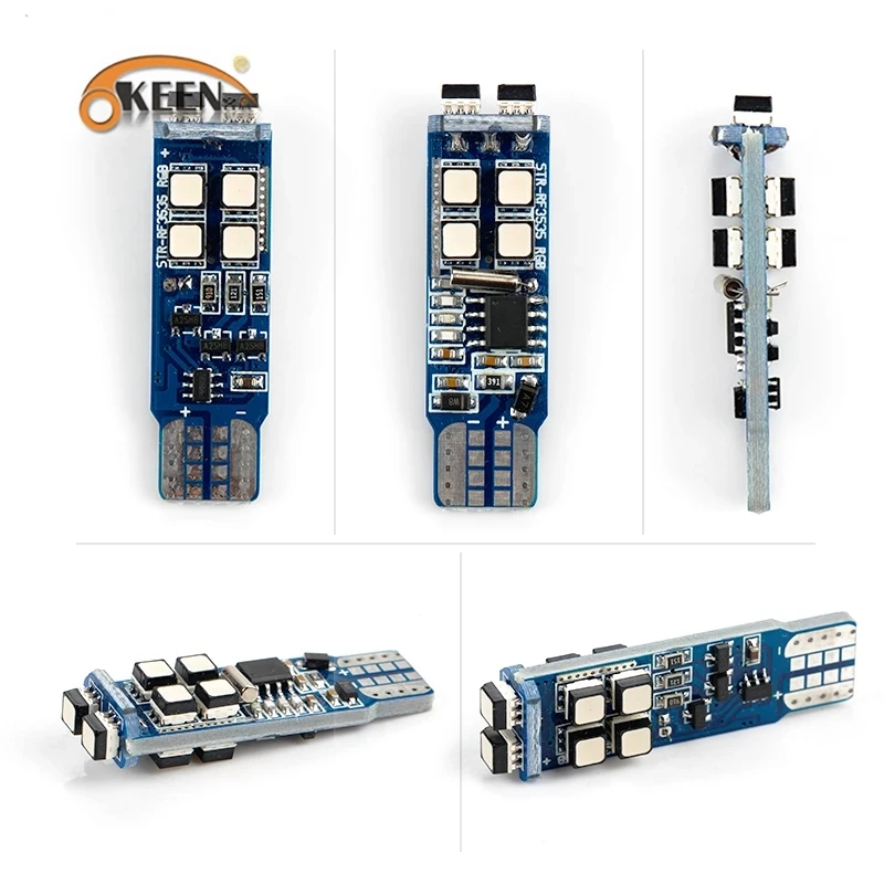 Светодиодсветодиодный лампы OKEEN T10 W5W с радиоуправлением Автомобильные
