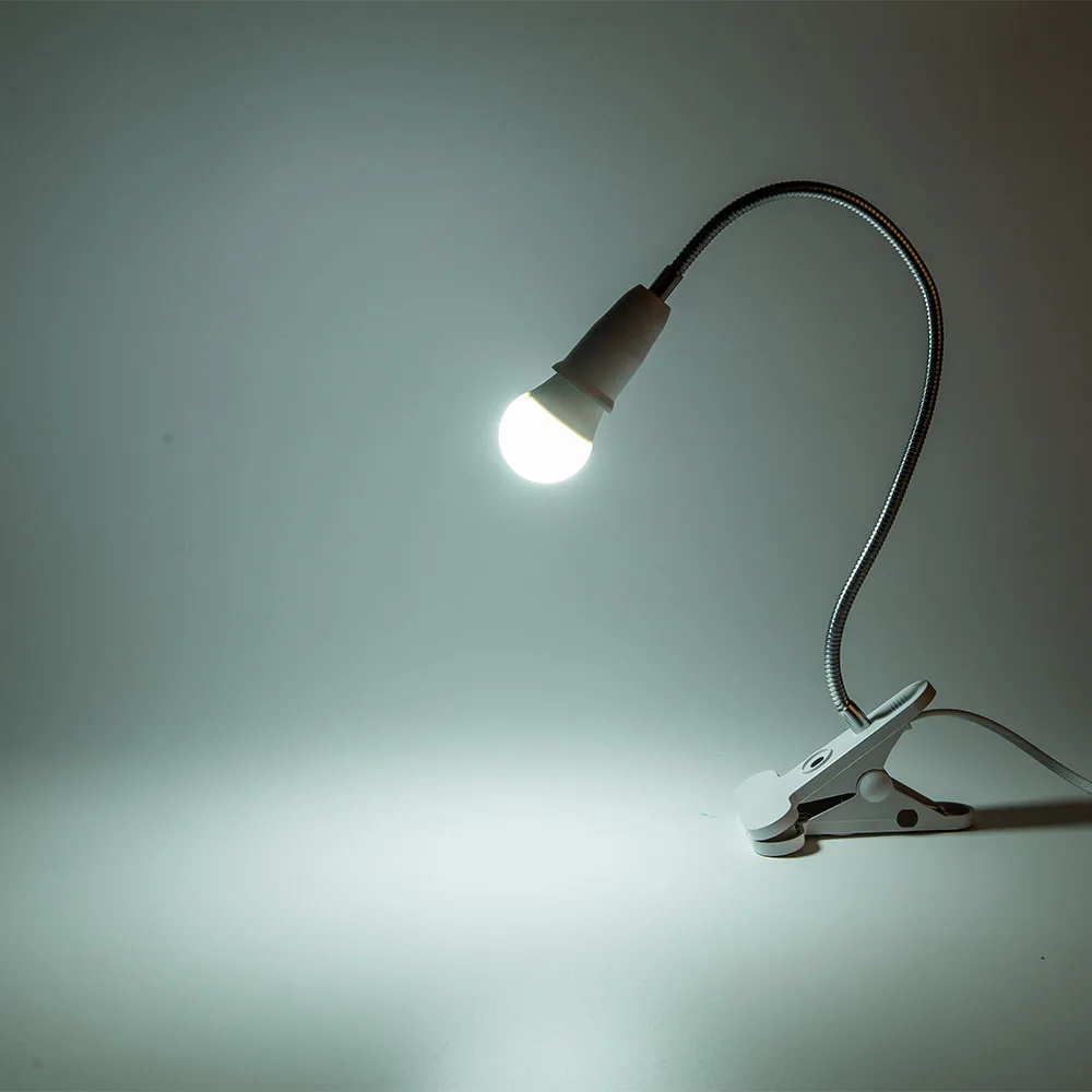 Длинный зажим LED Настольная лампа светильник для прикроватной тумбочки чтения