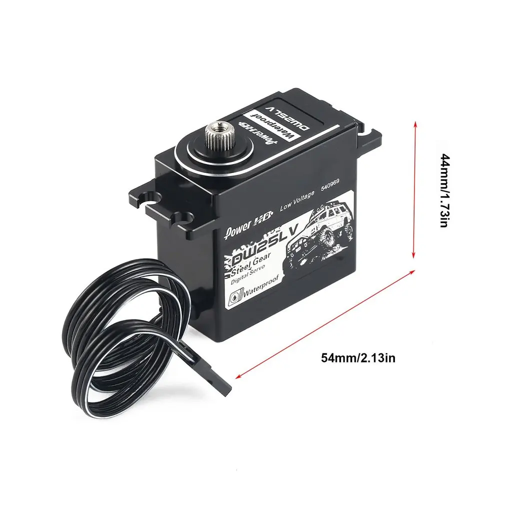 Фото Мощность HD DW-25LV Водонепроницаемая металлическая передача цифровая Coreless Servo с 25 кг Мощность HD DW-25LV Водонепроницаемая металлическая передача цифровая Coreless Servo с 25 кг