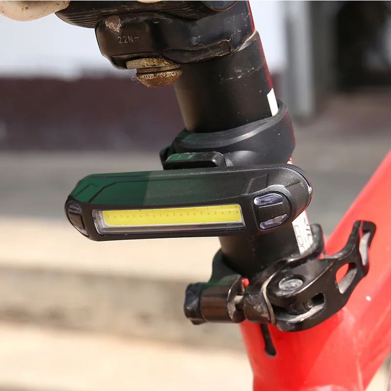 

Задний фонарь для велосипеда, водонепроницаемый светодиодный предупреПредупреждение онарь с зарядкой от USB, аксессуары для езды на велосип...