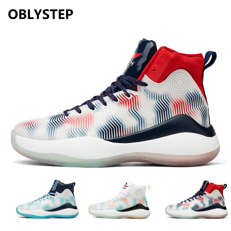 

OBLYSTEP Winter New Male High-top Basketball Boots Youth School Trend Sports Shoes Fashion Lightweight