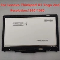 14 0 fhd led b140han03 6 01ax893 touch screen display with bezel assembly for lenovo thinkpad x1 yoga 2nd gen 2017 year