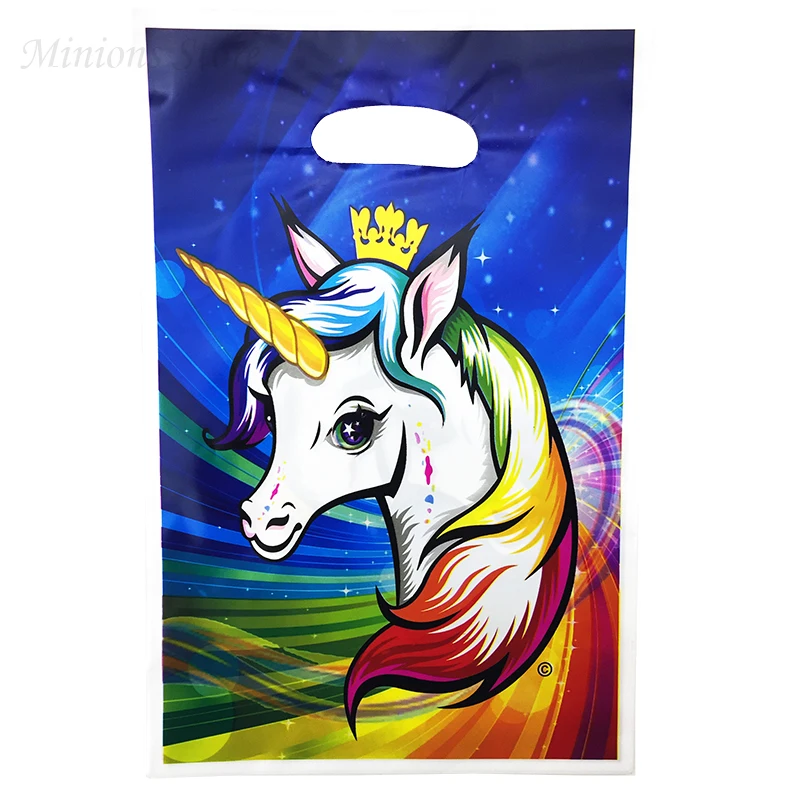 20 шт./лот подарок с Unicorn сумки для мальчиков и девочек днем рождения товары