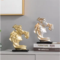 nordic home living room decoration accessories decorative lovers statues home resin crafts kiss sculpture valentines day gift