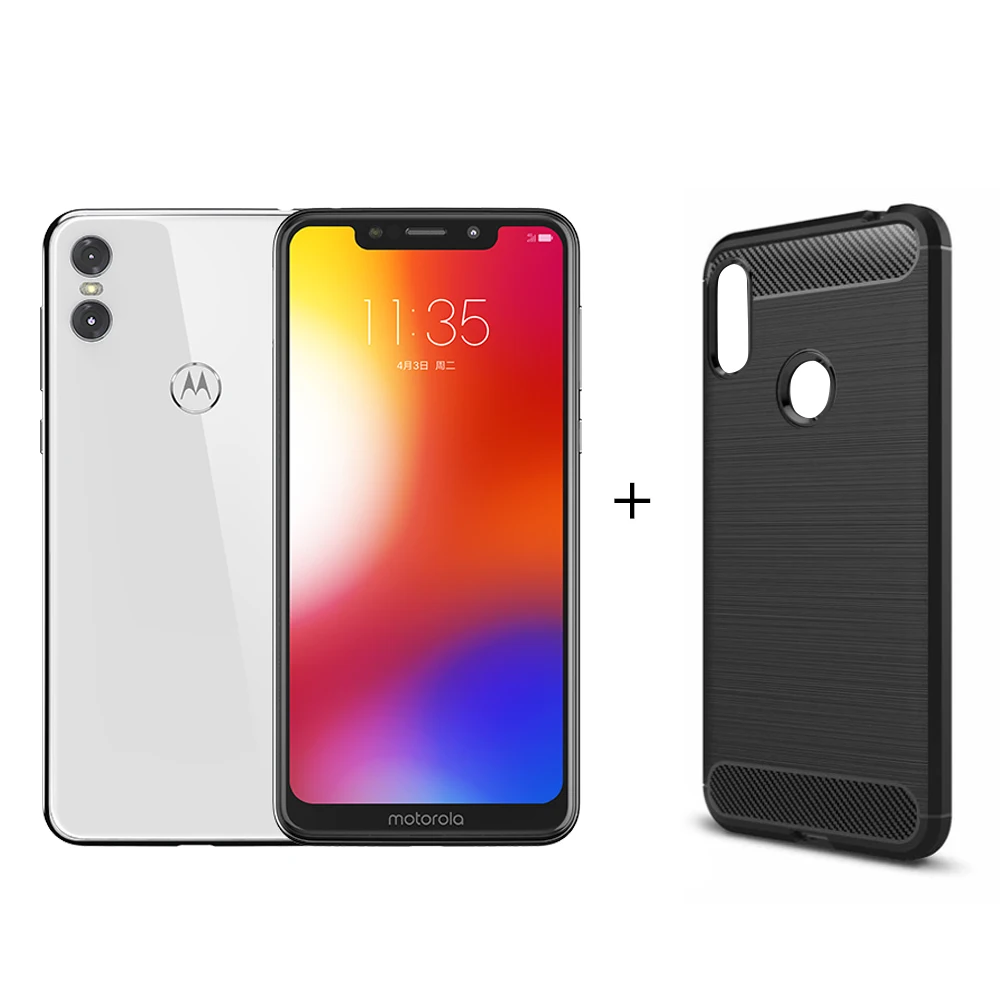 White N Phone Case Смартфон MOTO P30 Play, 4 Гб ОЗУ, 64 Гб ПЗУ, 5,86 дюймов, 1080 P, 3000 мАч, 4G LTE Snapdragon 625, четыре ядра, отпечаток пальца, ID, мобильный телефон - Цвет: White N Phone Case