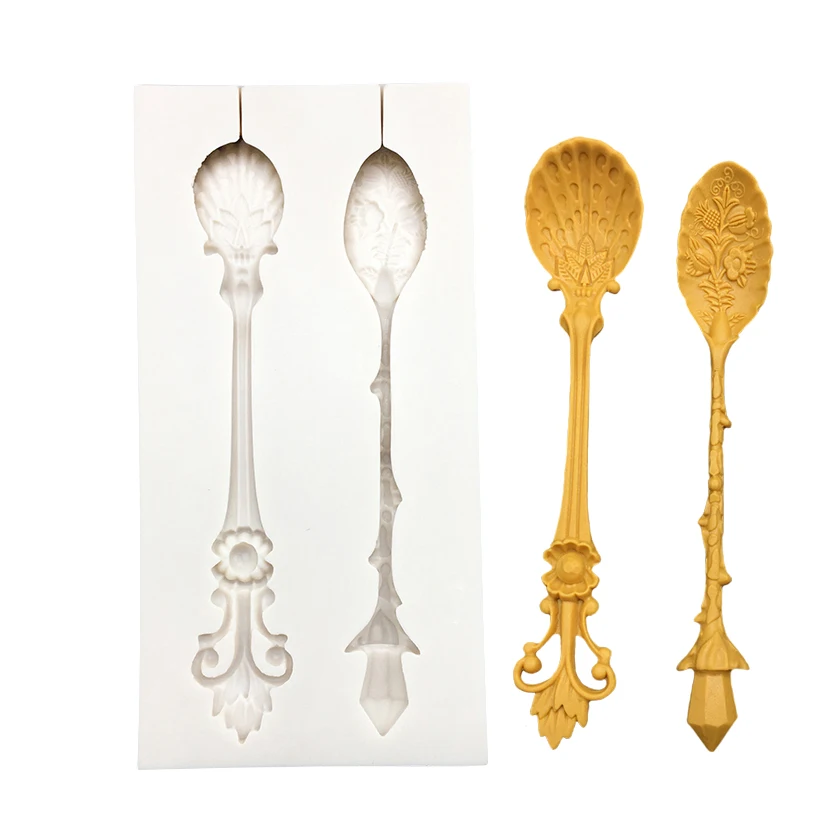 

Spoon Silicone Mold Sugarcraft Cupcake Baking Mold Fondant Cake Decorating Tools