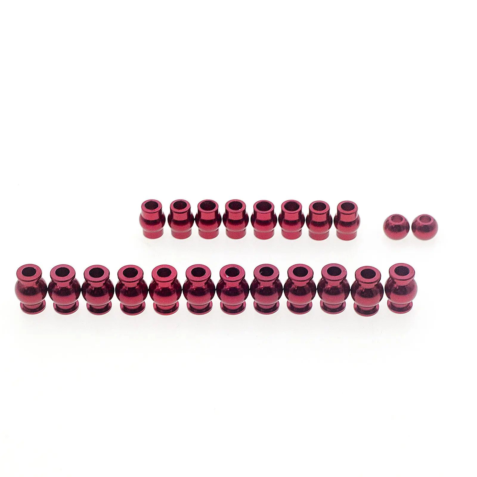 

20pcs 1:10 RC Aluminum Alloy Hollow Ball Set for Arrma 4x4 ATF160B02 Crawler Car Model Buggy DIY Accessory Parts