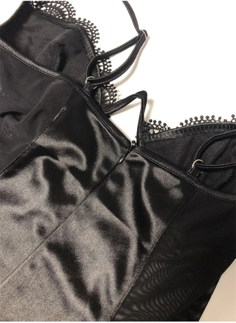 

Dresses for Women Sexy Micro-penetration Lace V-Neck Knee-Length Spaghetti Strap Sheath Temperament Hip Skirt