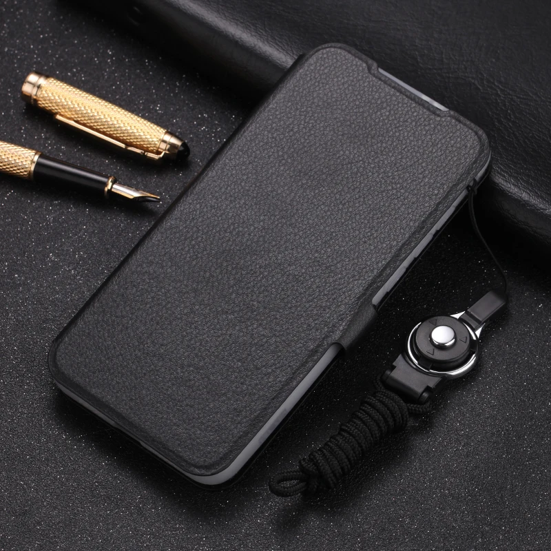 Black Кожаный чехол s для OPPO A9 A5 K1 K3 K5 для Realme XT X2 X Lite, кожаный чехол-бумажник с откидной крышкой и отделением для карт, чехол с полной защитой - Цвет: Black