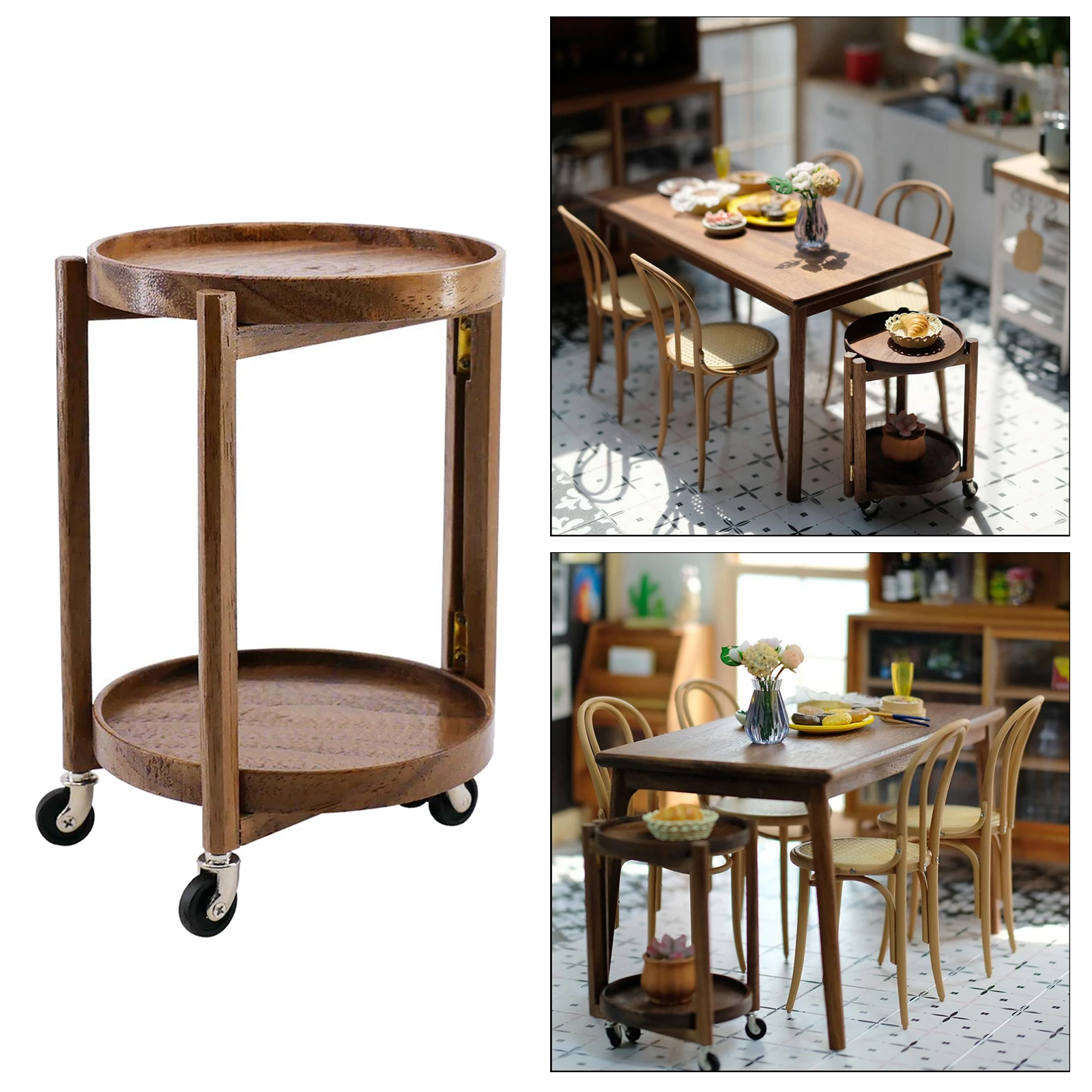 

1:6 Dollhouse Miniature Furniture Accessories End Table Toy Doll House Decor Parts