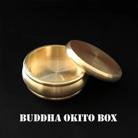 buddha okito box half dollarbrass magic tricks coin appear penetrate magia magician close up illusions gimmick prop mentalism