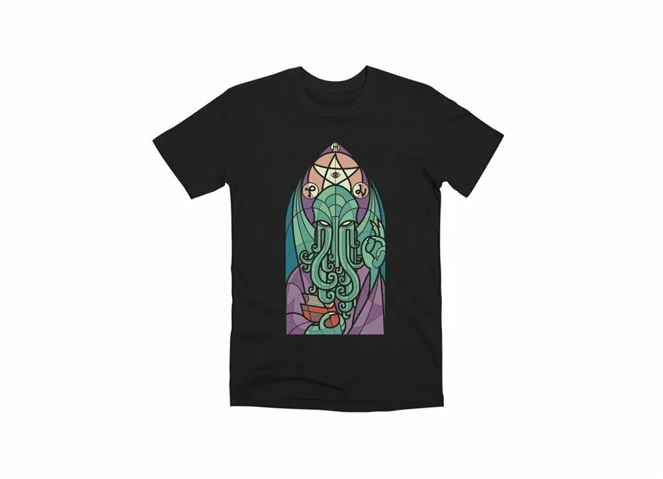 Новая Cthulhu'S церковная Мужская футболка Размер S-2Xl с круглым вырезом рубашка |