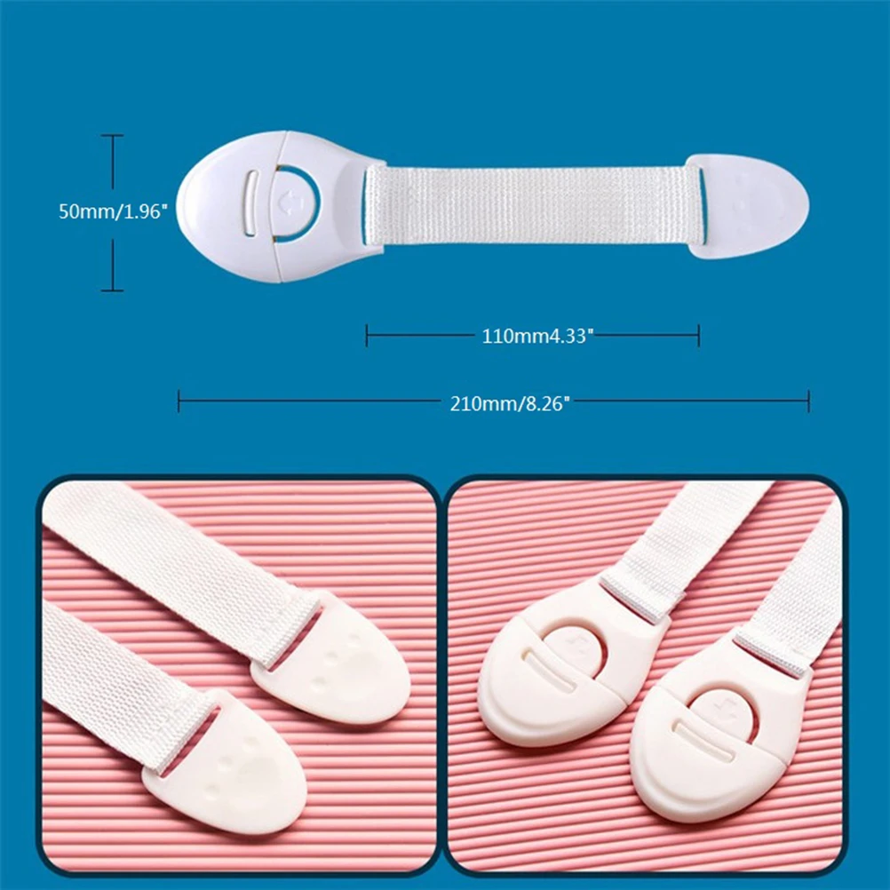 

1PCS Door Drawers Refrigerator Toilet Safety Lock Baby Protection Safety Plastic Locks For Child Kids Cabinet
