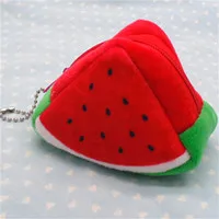 Watermelon Милые фрукты, плюшевый Кошелек для монет, Детский кошелек на молнии, маленький кошелек для мелочи, Женский кошелек, сумка для денег, маленькая короткая Сумочка для монет, кошелек - Цвет: Watermelon