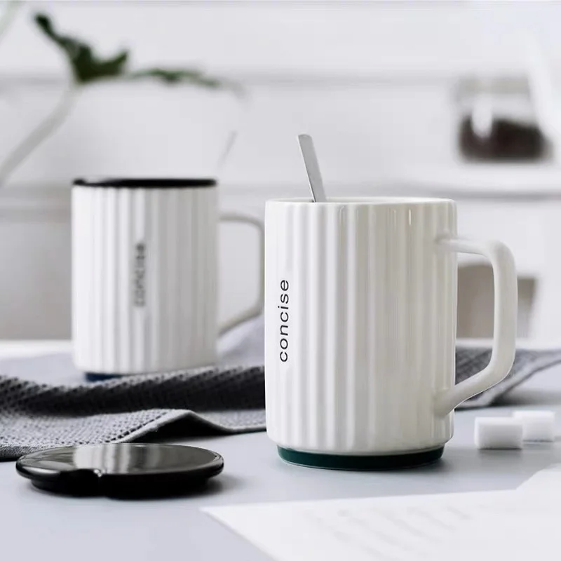 Керамическая кружка с крышкой 420 мл|Кружки| |