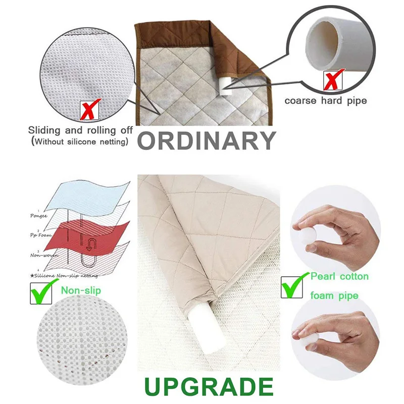 Anti-Slip Armrest Caddy Pocket Organizer for Sofa Couch Chair Recliner Storage Phone Book azines Armchair Remote Cont | Дом и сад